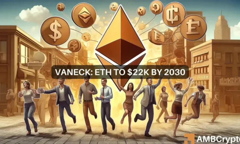 Ethereum price to hit $22,000 by 2030: VanEck predicts