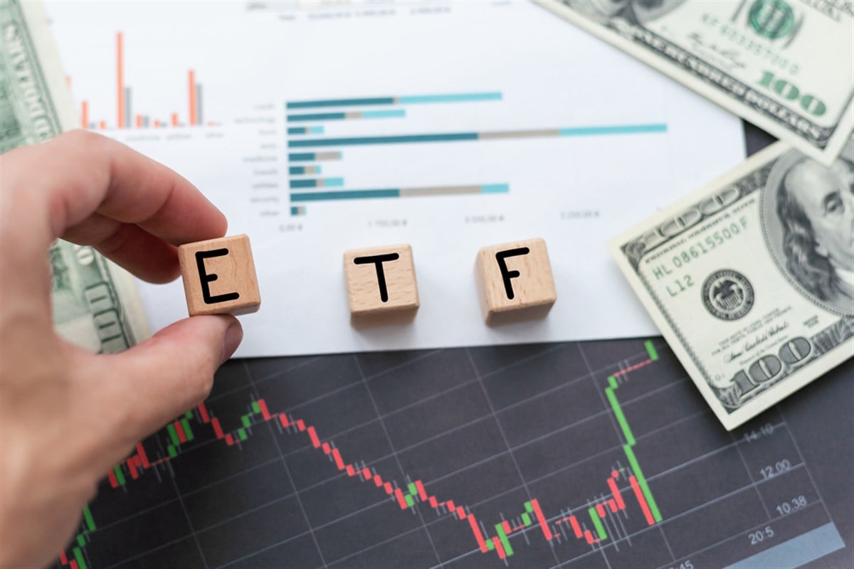 ETF letters on blocks