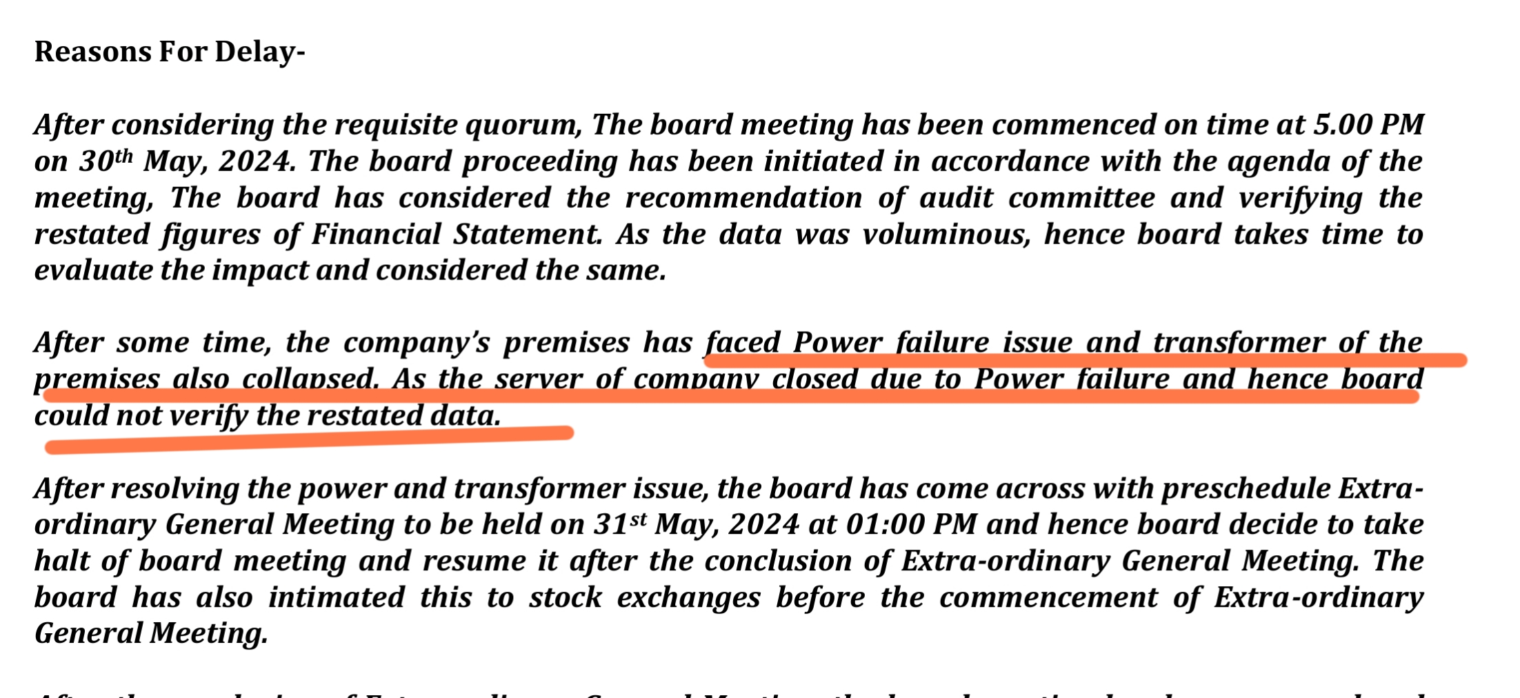 Confidence : Bijli Blues