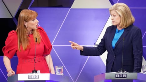 ‘That is a lie’: Rayner and Mordaunt clash over £2k Tory tax claim – video