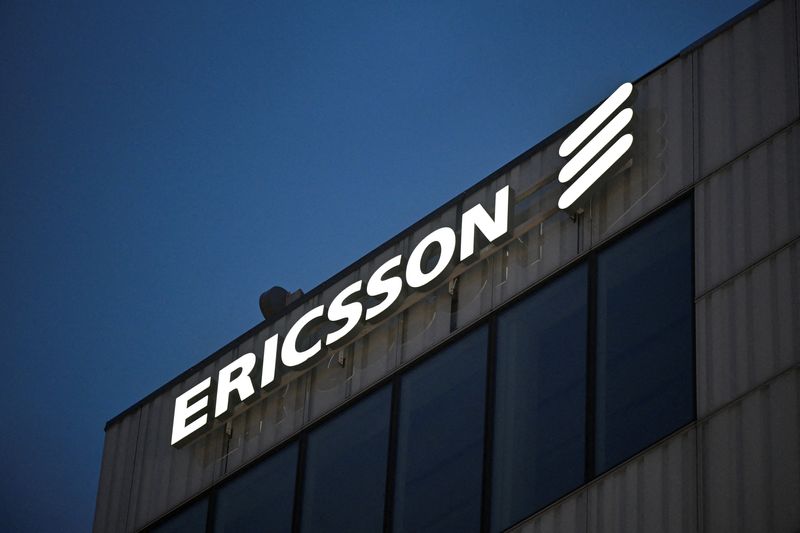 © Reuters. FILE PHOTO: Ericsson logo is displayed on the company's headquarters building in Stockholm, Sweden, January 23, 2024. TT News Agency/Henrik Montgomery via REUTERS/File photo
© Reuters. FILE PHOTO: Ericsson logo is displayed on the company's headquarters building in Stockholm, Sweden, January 23, 2024. TT News Agency/Henrik Montgomery via REUTERS/File photo