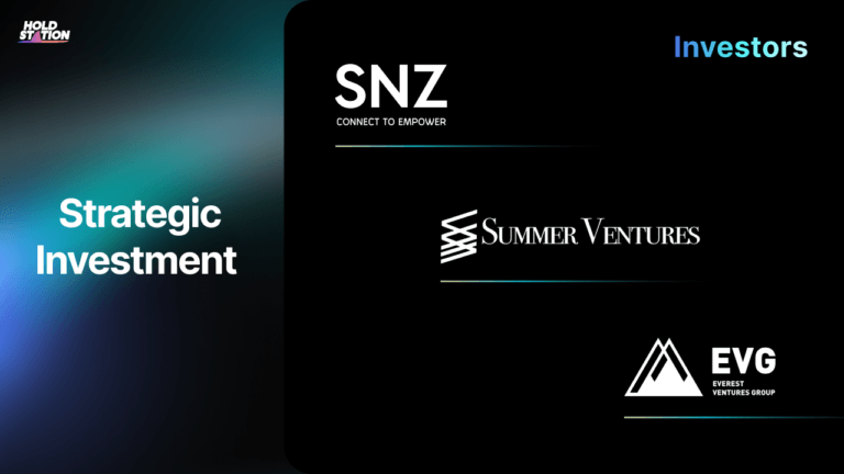 Holdstation Advances AI Wallet Tech with 7-Figure Investment from SNZ Capital, Summer Ventures, and EVG Ventures