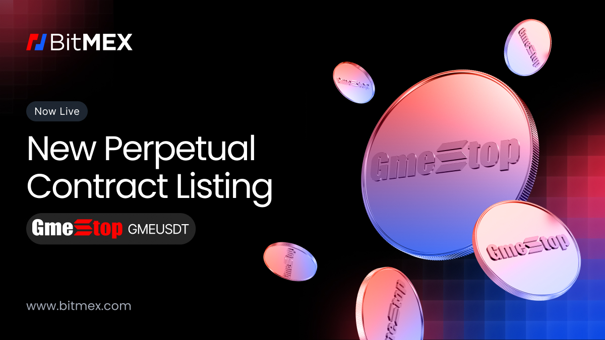 Now Live: GMEUSDT Perpetual Swap Listing with Up to 10x Leverage  | BitMEX Blog