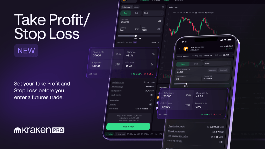 Kraken Pro futures adds take profit/stop loss orders for enhanced risk management