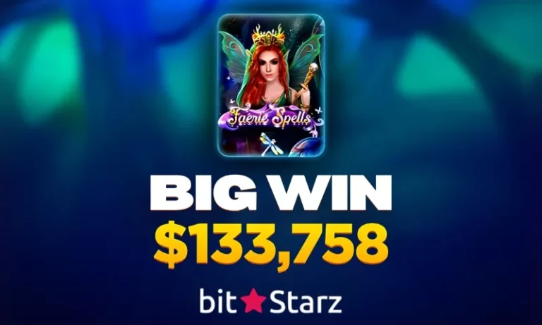 BitStarz Big Win Alert: $133K Jackpot on Faerie Spells Slot!