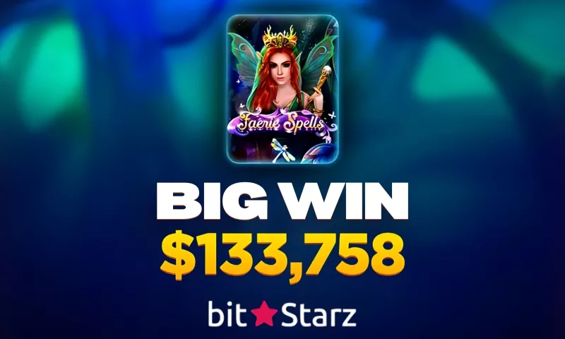 BitStarz Big Win Alert: $133K Jackpot on Faerie Spells Slot!