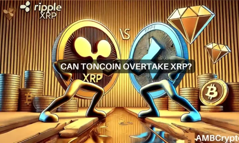 Can Toncoin flip Ripple’s XRP? Over 20% drop sparks questions