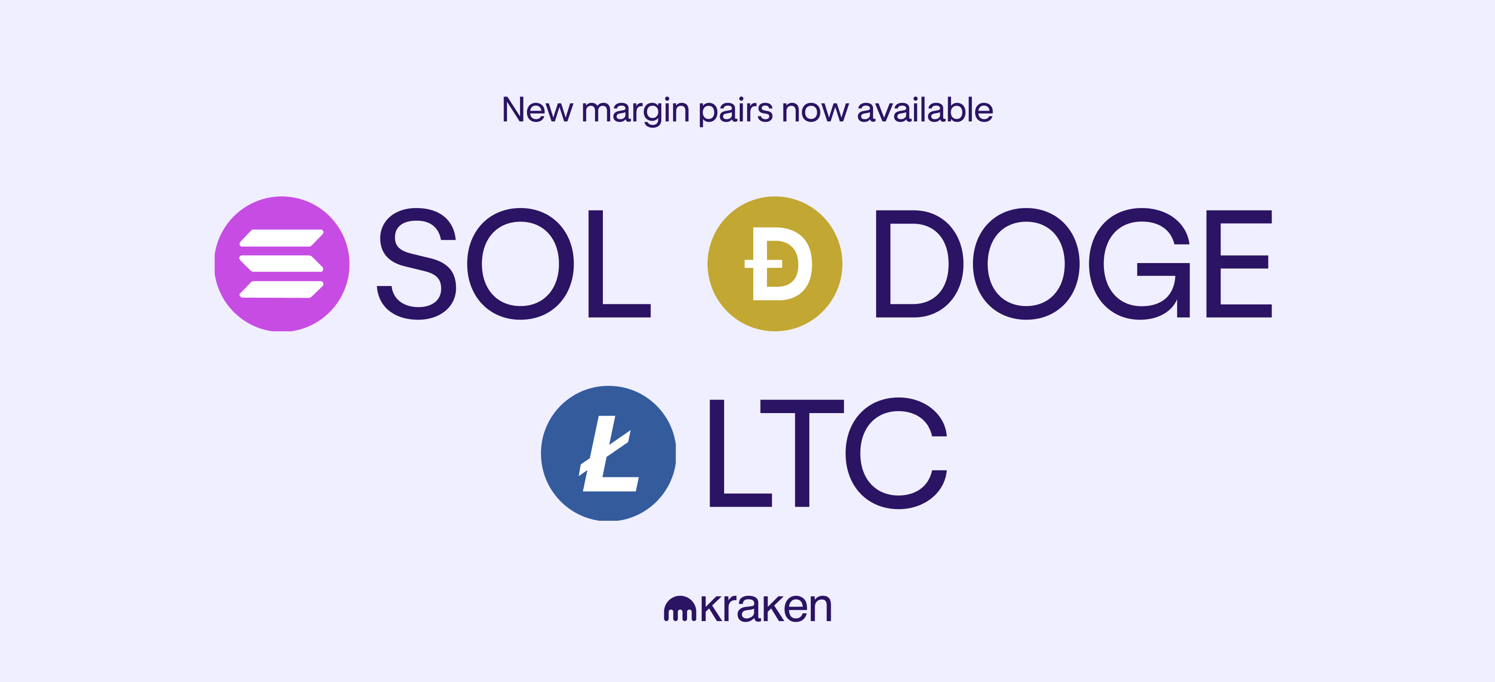 Expanded margin pairs available for SOL, DOGE, and LTC!