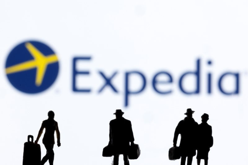 © Reuters. FILE PHOTO: Figurines are seen in front of the Expedia logo in this illustration taken February 27, 2022. REUTERS/Dado Ruvic/Illustration/File Photo © Reuters. FILE PHOTO: Figurines are seen in front of the Expedia logo in this illustration taken February 27, 2022. REUTERS/Dado Ruvic/Illustration/File Photo