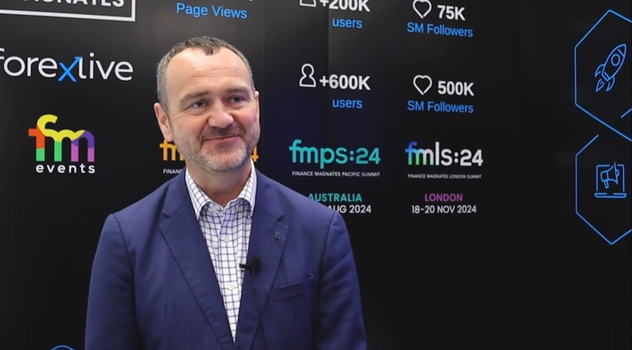Andrew Lane, CEO of Acuity Trading, talking to Finance Magnates at iFX EXPO International 2024