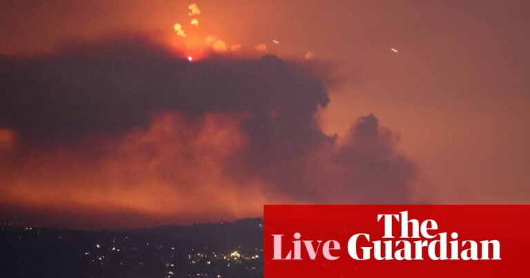 Middle East crisis live: IDF carries out airstrikes on Lebanon ‘in self defence’ as Hezbollah fires hundreds of rockets towards Israel