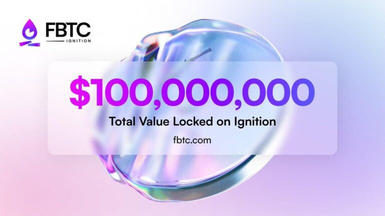 Omnichain BTC Asset FBTC Crosses $100M in TVL, Ignition Unveils “Sparkle” Campaign" - Blockonomi