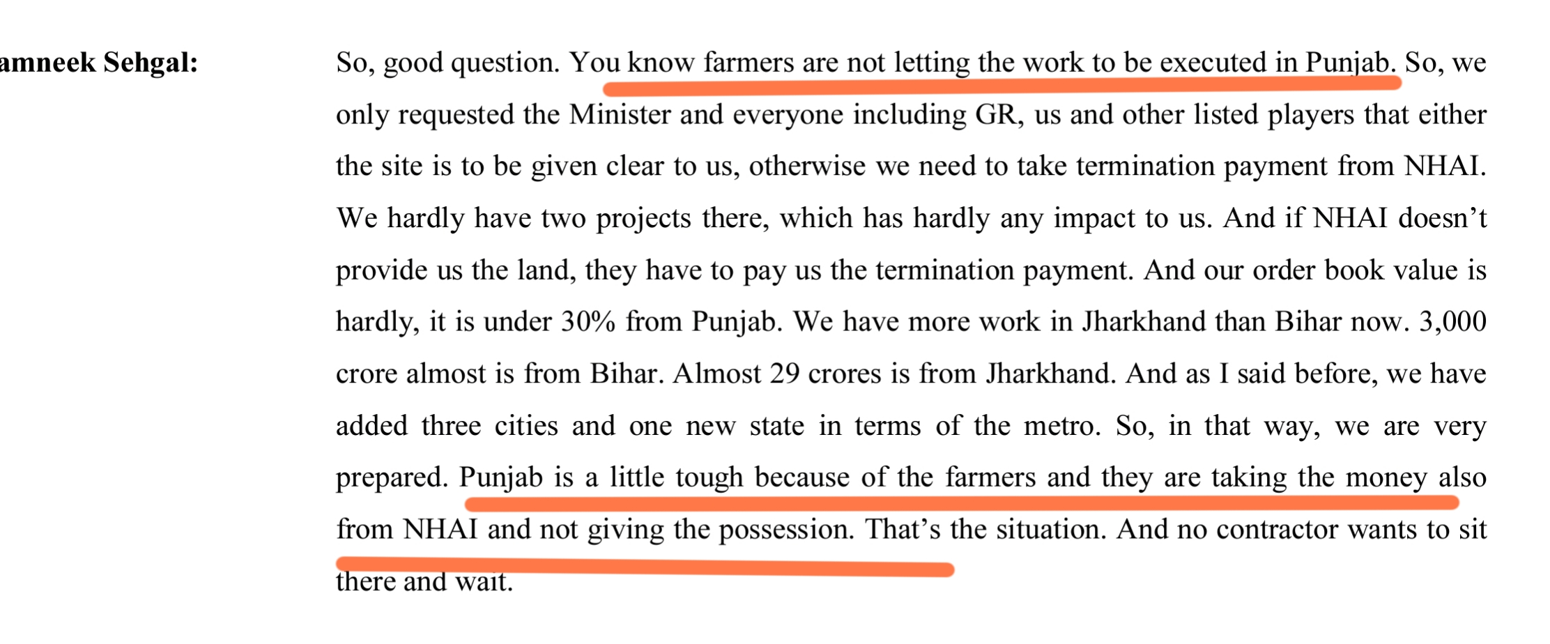 Ceigall : The Punjab Problem