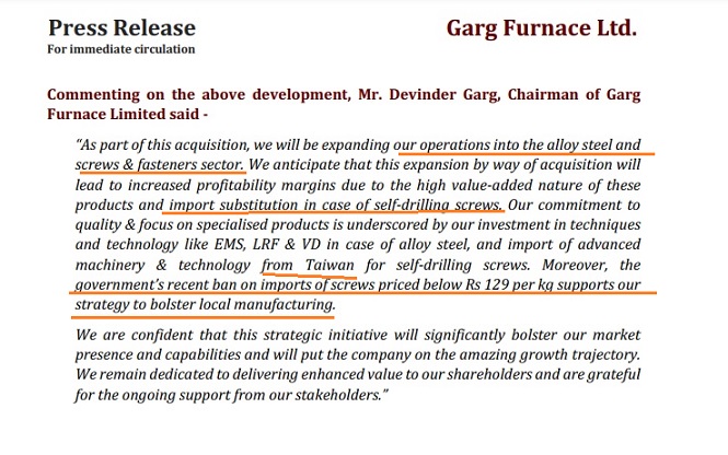 Garg: Turning on the Screws