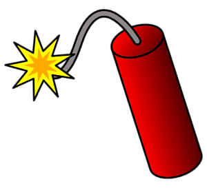 stick of dynamite showing how dangerous 10 pips a day can be