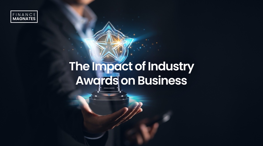 Person Holding an Industry Award on Business