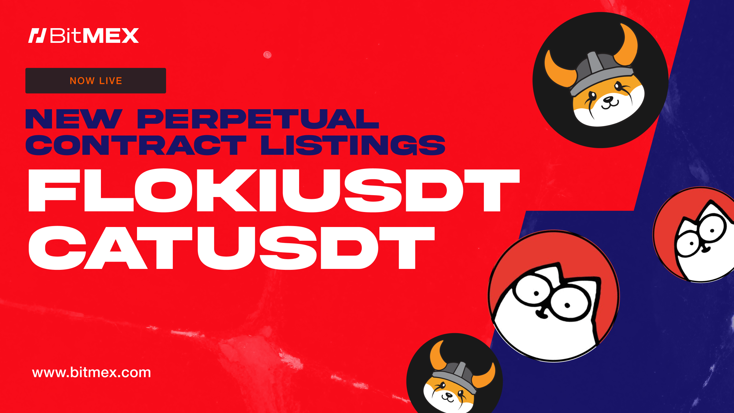 Now Live: FLOKIUSDT and CATUSDT Perpetual Swap Listings With Up to 50x Leverage | BitMEX Blog