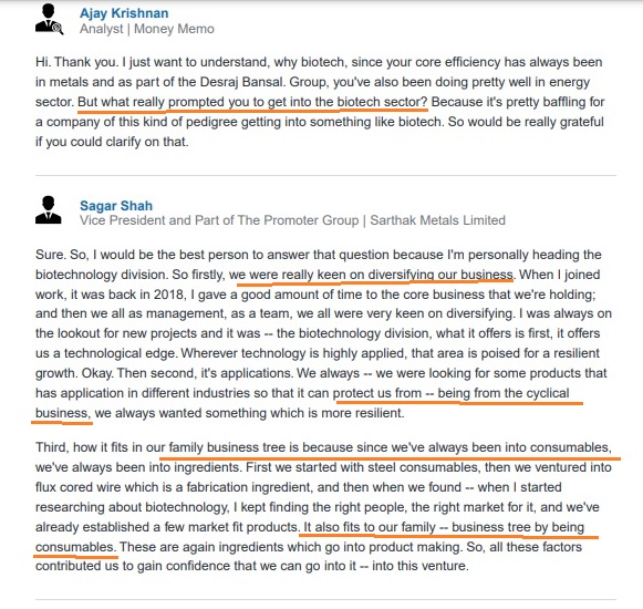 Sarthak: Business Tree of Consumables