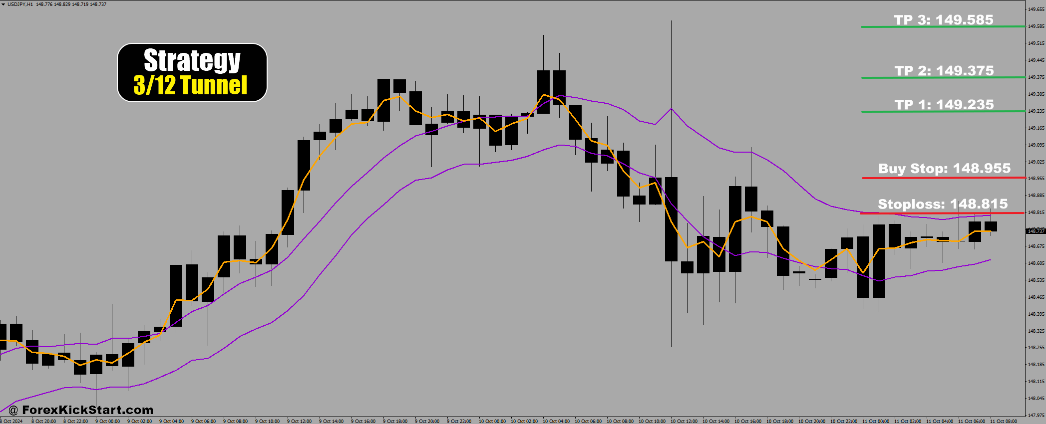 USDJPY Price Forecast 11th October 2024