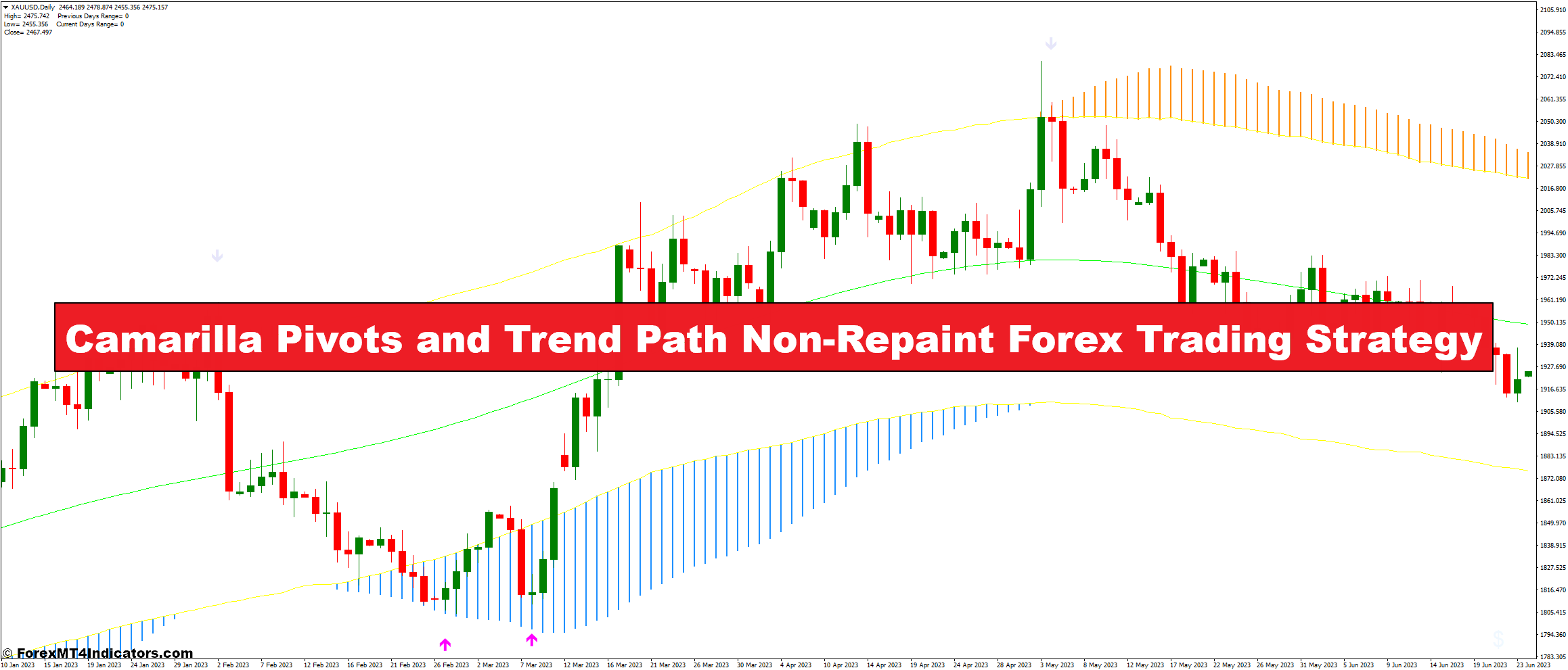 Camarilla Pivots and Trend Path Non-Repaint Forex Trading Strategy