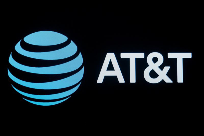 © Reuters. The company logo for AT&T is displayed on a screen on the floor at the New York Stock Exchange (NYSE) in New York, U.S., September 18, 2019. REUTERS/Brendan McDermid/File Photo © Reuters. The company logo for AT&T is displayed on a screen on the floor at the New York Stock Exchange (NYSE) in New York, U.S., September 18, 2019. REUTERS/Brendan McDermid/File Photo