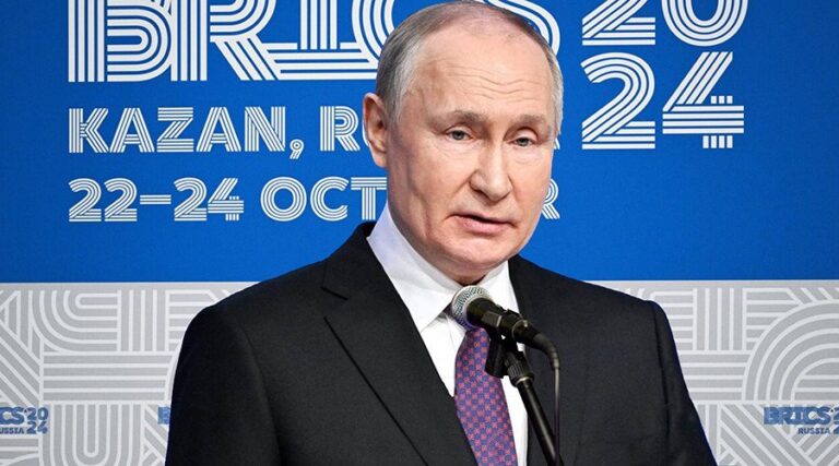 Russian President Vladimir Putin at BRICS Kazan 2024 Summit