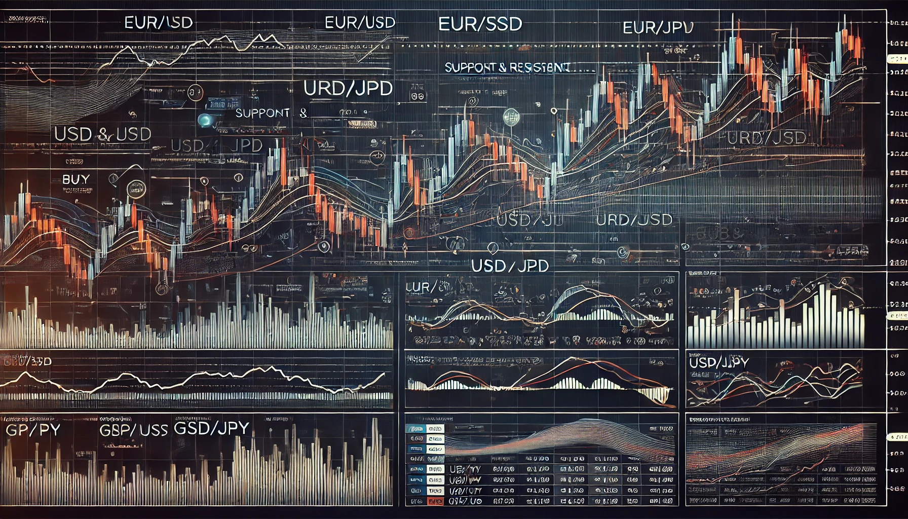 Kickstart Your Forex Trading Day: Technical Analysis of EUR/USD, USD/JPY, and GBP/USD