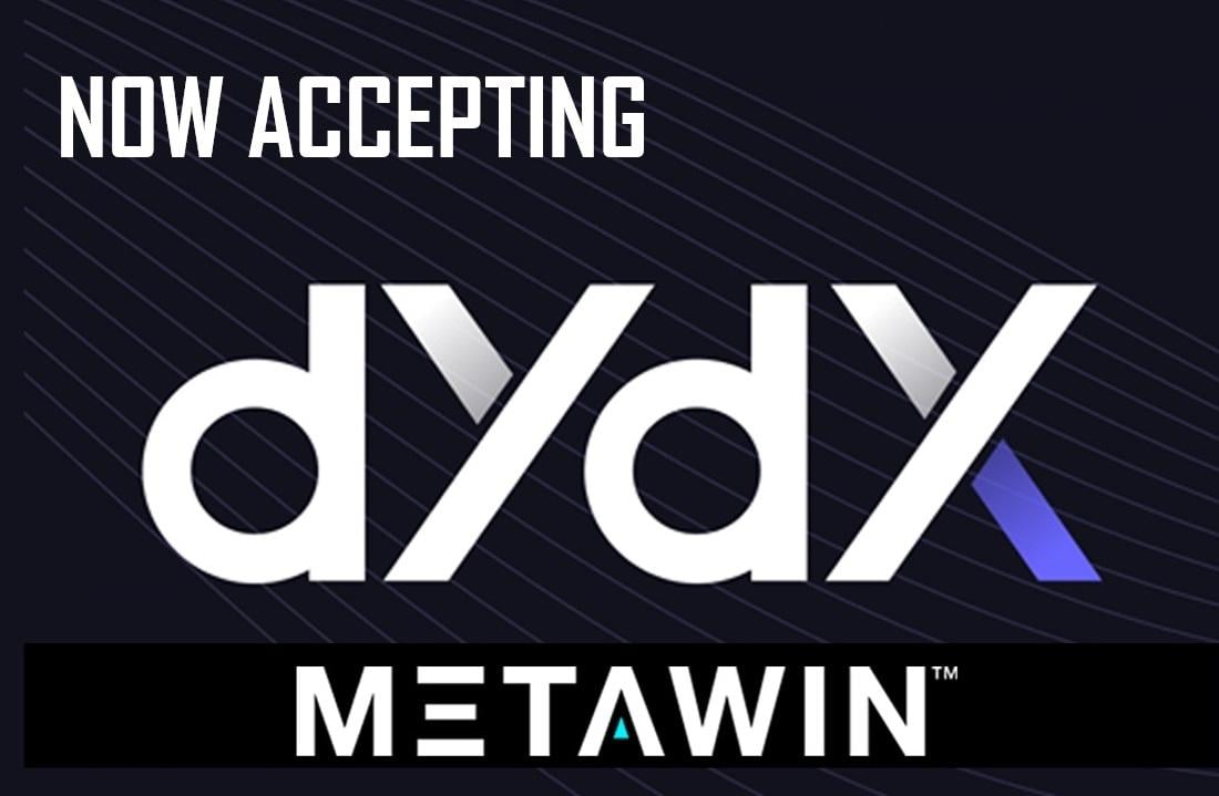 MetaWin Integrates $DYDX, Launches New Prize Draw with 5,000 DYDX Tokens for Eligible Participants - Blockonomi