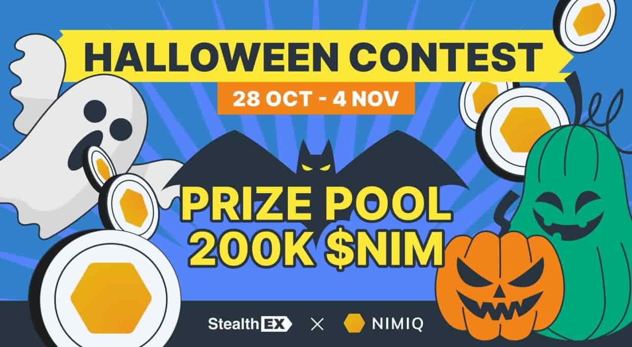 StealthEX x Nimiq Spooktacular Halloween Contest! 200,000 $NIM Prize Pool