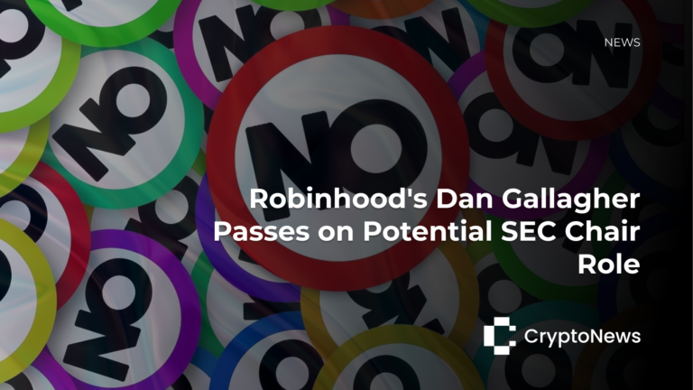 Robinhood's Dan Gallagher Passes on Potential SEC Chair Role - Crypto-News.net