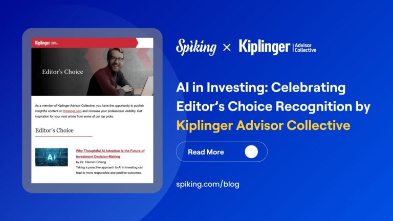 AI in Investing: Celebrating Editor’s Choice Recognition by Kiplinger Advisor Collective