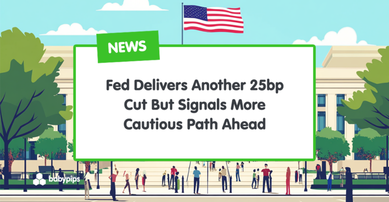 Fed Delivers Another 25bp Cut But Signals More Cautious Path Ahead