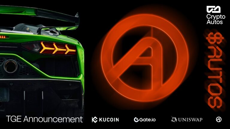 CryptoAutos Announces TGE for $AUTOS Token Following Sold-Out Public Sale - Blockonomi