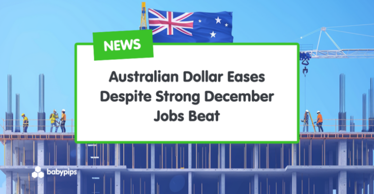 Australian Dollar Eases Despite Strong December Jobs Beat