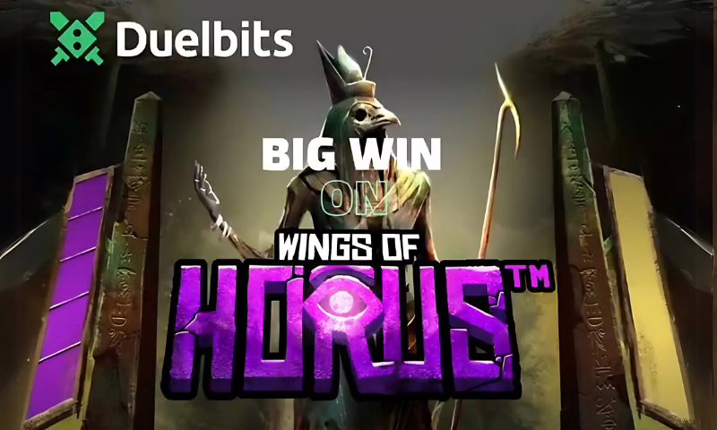 Duelbits Player Hit's Incredible $25k Win on "Wings of Horus" | BitcoinChaser