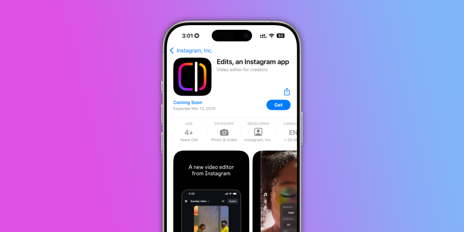 Instagram to Launch New Video Editing App 'Edits' in March 2025 - Equitypandit