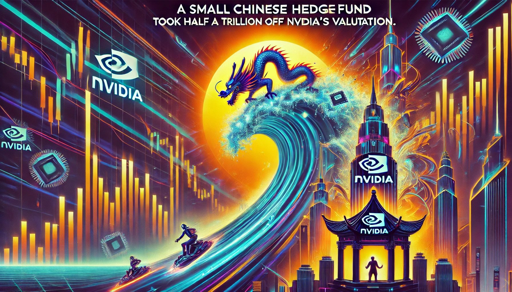 The Deepseek Drop: How A Small Chinese Hedgefund Took Half A Trillion Off NVDA’s Valuation – And How You Can Strike Big by Riding the Wave of AI Disruption.