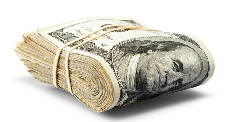 roll of $100 bills