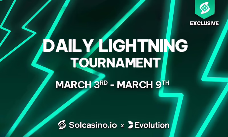 Enthralling Daily $850 Lightning Tournament at Solcasino.io | BitcoinChaser