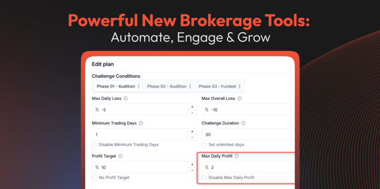 At Leverate, we are committed to providing innovative solutions that enhance brokerage management, improve efficiency, and create seamless experiences for both brokers and traders. Our latest updates introduce essential new features designed to streamline operations, reinforce risk management, and elevate client engagement. These improvements are now available across the Broker Portal, Prop platform, and CRM, offering greater control and enhanced usability.