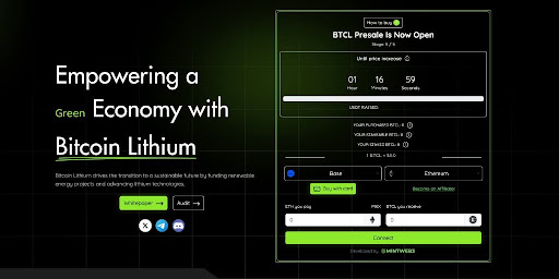 Bitcoin Lithium Attracts Institutional Investments as It Heads into Presale – CoinJournal