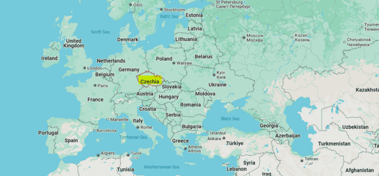 czech republic on google maps