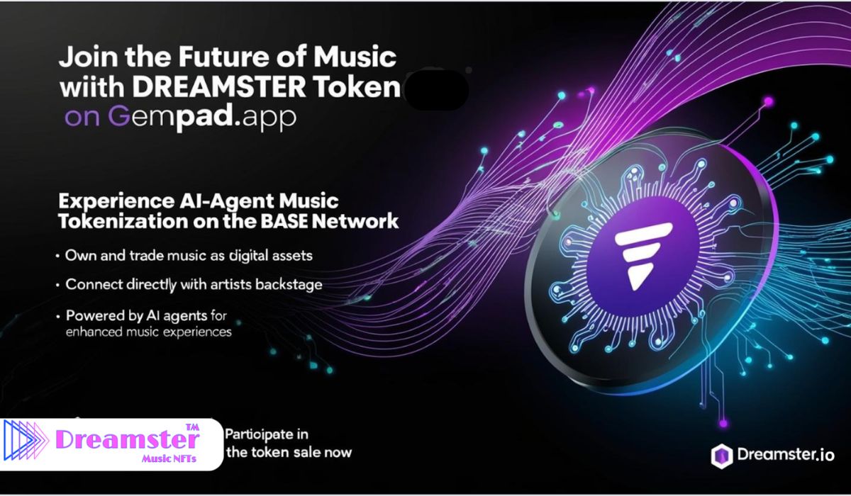 Dreamster: The First Music Platform that uses Ai Agents to tokenize music and to allow Artists to generate more revenue than Spotify & Apple