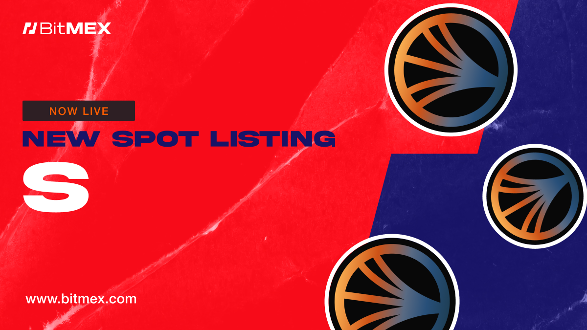 Now Live: Deposit, Trade, and Convert S (Sonic) on BitMEX Spot  | BitMEX Blog