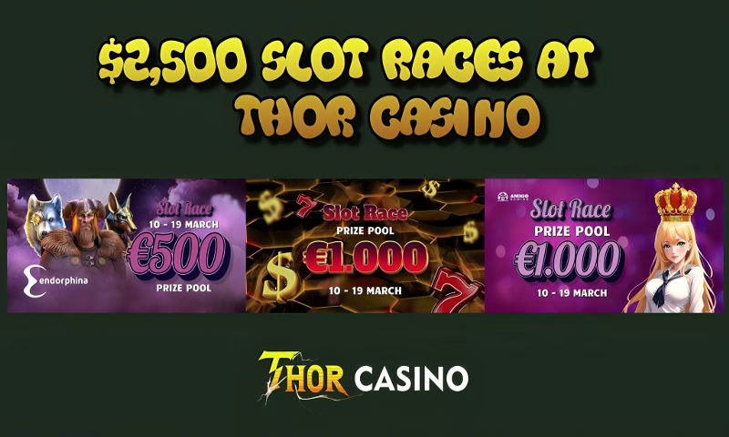 Triple Slot Races Starting Today at Thor Casino | BitcoinChaser