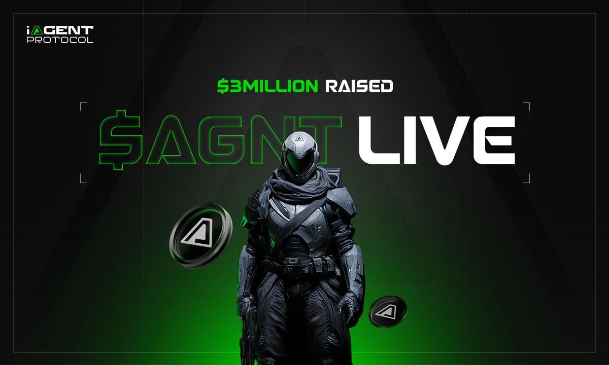 iAgent Secures $3M, Launches $AGNT, and will Introduce a New ERC-** Standard for AI Agents - Blockonomi