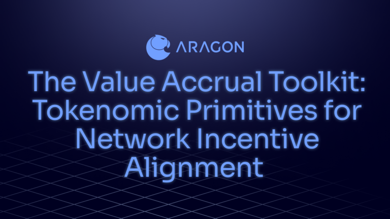 The Value Accrual Toolkit: Tokenomic Primitives for Network Incentive Alignment