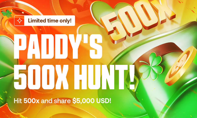 Chase $5k in Prizes With Shuffle's Paddy's 500x Hunt | BitcoinChaser