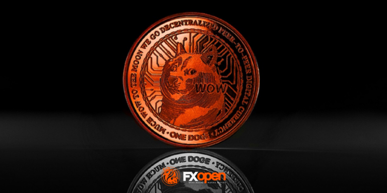 DOGE Cryptocurrency and TSLA Stock Show Price Correlation