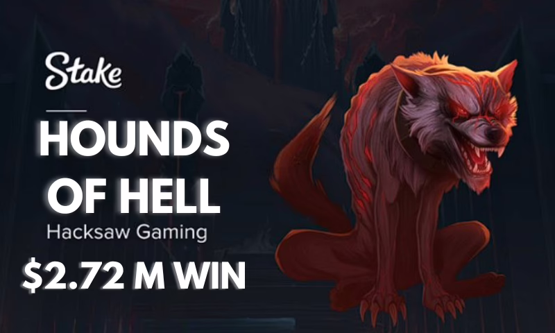 Stunning $2.72M Win in Hounds of Hell at Stake Casino | BitcoinChaser